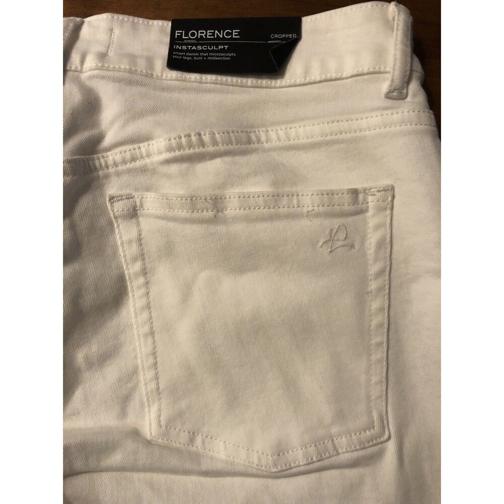 DL1961 Women's Jeans Florence Instasculpt Skinny Crop White Size 32 NWT $178 - Picture 11 of 11
